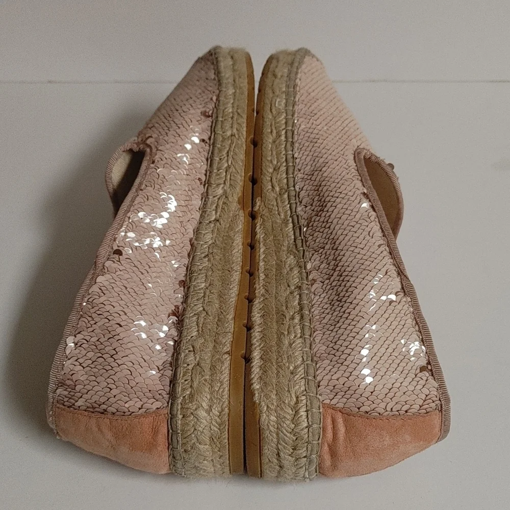 Vidorreta Pink Sequin Espadrille 41